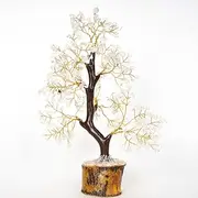 Clear Quartz Crystals 300 Beads Chakra Tree - Feng Shui Money Tree - Bonsai Tree - Natural Gemstones - Spiritual Trees - Crystal - Tree of Life - Positive Energy - Stones Crystals