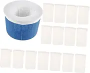 CAXUSD Pool Skimmer Socks Basket 16PCS Set 15 Socks Blue for Swimming Pool Sink Bathtub Filtration