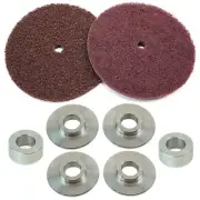 Cleaning Wheel Starter Pack 180 400 Grit | Scotch Pad Polishing Bench Grinder