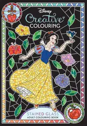 Disney: Creative Colouring Stained Glass Adult Colouring book (Starring Snow White)