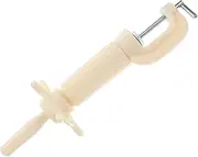 VICASKY Holder Mannequin Head Stand for Wigs Wig Display Holder Mannequin Head Clamp Stand Portable Wig Stand Mannequin Head Clamp Holder Wig Mannequin Head Holder Plastic Beige