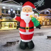 在飛比找樂天市場購物網優惠-聖誕節裝飾 亞馬遜2022年發光8FT充氣老人圣誕樹戶外庭院