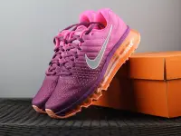 在飛比找Yahoo奇摩拍賣-7-11運費0元優惠優惠-NIKE AIR MAX 2017 紫橘 氣墊 網面透氣跑步