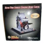 NAPA Tools Hemi Pro Street Engine Desk Clock Multicolor Automotive Analog Quartz