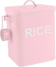 VERDANVERSE 1pc Pink Pet Food Storage Container Airtight Sealing Box for Cat Dog Food Durable Multi Purpose Rice Bucket Moisture Kitchen Grain Storage
