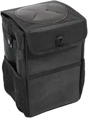 ValueHall Car Trash Can Foldable Waterproof Trash Bin Hanging Garbage Bag with Lid and Side Pockets V7077 (6L)