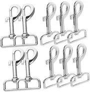 SEWOART 10Pcs Heavy Duty Snap Hooks for Pet Leashes Swivel Leash Clasp Clips for Collars Versatile Use with Rope Chain and More Durable Wear Resistant Design