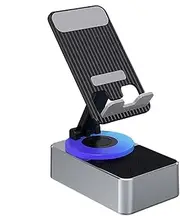 Wireless Speakers Phone Holder - Induction Rechargeable Speakers,Non-Slip Design Music Supplies for Almost Any Smartphone and Tablet