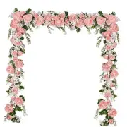 Pack Artificial Peony Garland, 1ft Floral Greenery Garland with Mixed 2 Pink