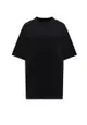 Cotton t-shirt with rhinestones Balenciaga Back logo - BALENCIAGA - Black