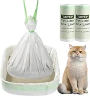 20 Cat Litter Box Liners Jumbo 3MIL Thicken Tear Resistant Litter Liners Bag Heavy Duty Kitty Pan Liners Disposable Extra Large Litter Box Bag 37" x 18"