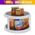 2-Tier 360° Rotation Turntable Pantry Tray Lazy Susan Storage Organizer Rack AU