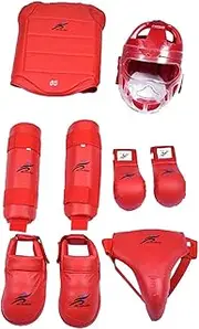 Hellery Karate Equipment Set, Boxing Gloves Shin Guards for Muay Thai Adults Sanda