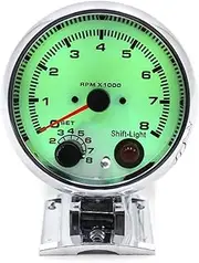 ZFGVGNMTYA RPM Meter Universal Car Motor 7 Colors Adjustable Led Meter Pointer RPM 12V 3.75" 95mm Auto Car Tachometer Tacho Gauge 0~8000 Car Tachometer
