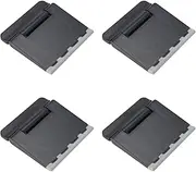Create idea 4PCS Portable Computer Keyboard Riser 50.5x48x7.5mm Mini Laptop Stand for Desk Computer Keyboard Tablet Stand Riser Laptop Accessories Black
