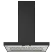 MATÄLSKARE Wall mounted extractor hood, black