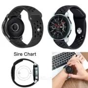 Premium Real 22mm Rubber watchband f T-Mobile Samsung Gear S3 Frontier SM-R765T