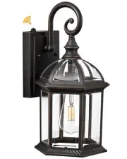 VIANIS 15.7" Large Outdoor Wall Lights, Oil Rubbed Bronze Dusk to Dawn Outdoo...