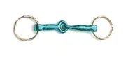 Key Ring - Horse Snaffle Bit Key Chain Teal