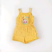 Cocomelon Girls Playsuit Size 5 Yellow Sleeveless Romper New with Tags