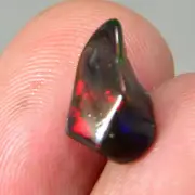 100% Natural Black Ethiopian Welo Opal Polished Tumble Rough Specimen 1.40Ct