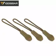IDOGEAR Tactical Hook Handle Zipper Handle 3PCS Zipper Pull Drawstring Gear Army