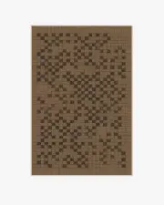 120' x 185' | Machine Washable Runner Rug | Kid & Pet Friendly | Indoor Rug | Shiloh Check Latte Rug | Ruggable