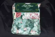 Vintage Bill Blass Springmaid CASANOVA Peach Pillowcases Floral w/Ruffle Trim