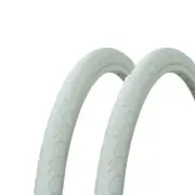2 - Tires Wanda 26" x 1.50" White/White Sidewall G-5013 Heavy Duty Bicycle Tire