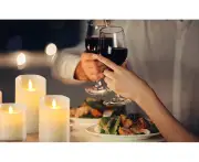 3Pcs LED Electronic Candle Light Simulation Swing Bar Wedding Candlelight Concerts