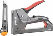 Miles Gun Tacker/Staple Gun M23270 Combo | Stapler Gun for Wood | Textile | Leather | Canvas | Iron Board | Upholstery