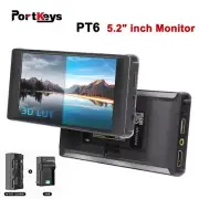 Portkeys PT6 5.2 inch Camera Field Mointor 3D LUT 4K-HDMI Display for Streaming