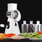 Vegetable Slicer Cutter Grater Manual Food Chopper Machine 3 Blade Multifunction