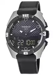 Tissot T-Touch Expert Solar Analog-Digital Titanium Men's Watch Leather NEW