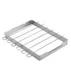 Shish Kabob Grill Rack Metal Bbq Skewers Rack Barbecue Fork Sticks