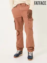 FatFace Breakyard Rust Brown Cargo Trousers (E82941) | $137