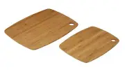 MasterPro Tri-Ply Bamboo Cutting Boards 2Pcs Kitchen Utility Chopping Boards