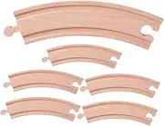 Expand Wooden Train Track Set Boys and Girls Toy Educational Wooden Railway Tracks