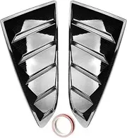 Rear Quarter Window Louvers Side Air Vent Cover Windshield Compatible For Ford Mustang 2015-2021 Car Accessories Modified Window Blinds(Carbon Fiber)