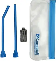 Campbell Ultrafiltration+ On the Go Filter Straw - Reusable, Dishwasher Safe for Hiking, Camping, Travel - Removes 99.9% Water Contaminants, Compatible with Most Mugs, Tumblers, or Most Bottles