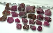Beautiful Natural Color Ruby Terminated Shape Crystals Lot @Afghan 196 Carats