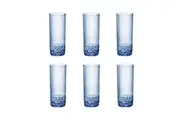 BORMIOLI ROCCO AMERICA 20s 400ml LONG DRINK GLASSES SET 6 -SAPPHIRE