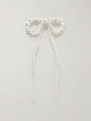 [Jennifer Behr] Jennifer Behr - Presley Faux Pearl Hair Clip - White - One size One size White