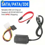 特別促銷 SATA/PATA/IDE 到 USB 2.0 適配器轉換器電纜,用於硬盤驅動器磁盤 2.5" 3.5"