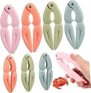 TOKIDNY 8 Pack Crab Leg Crackers Portable Lobster Clamps Seafood Claws Opener Kitchen Gadgets Sturdy Crab Tool Versatile Shellfish Cracking Tools Perfect for Home or Restaurant