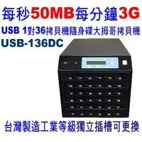 在飛比找PChome24h購物優惠-宏積 安辰USB-136DC 1對36 USB隨身碟拷貝機 