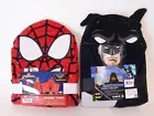 Spiderman and Batman Set Kids Bath and Beach Cotton Hooded Towel Wrap (2 Towels)