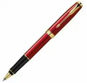 Perfect Parker Sonnet Series Red Rollerball Pen Fine Nib Black Ink Refill