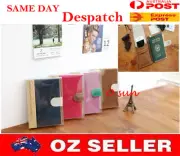 NEW Faux Leather Travel Long Wallet Passport Holder Ticket Organizer Case Cove