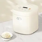 Feekaa Rice Cooker Small 1.5L, 6 Modes for Sous Vide Cooker, White Rice, Quick Cook, Brown Rice, Cake, Yogurt, With 24h Timer Delay & Keep Warm,Mini Rice Cooker 3 Cups Uncooked for 1-3 People, White
